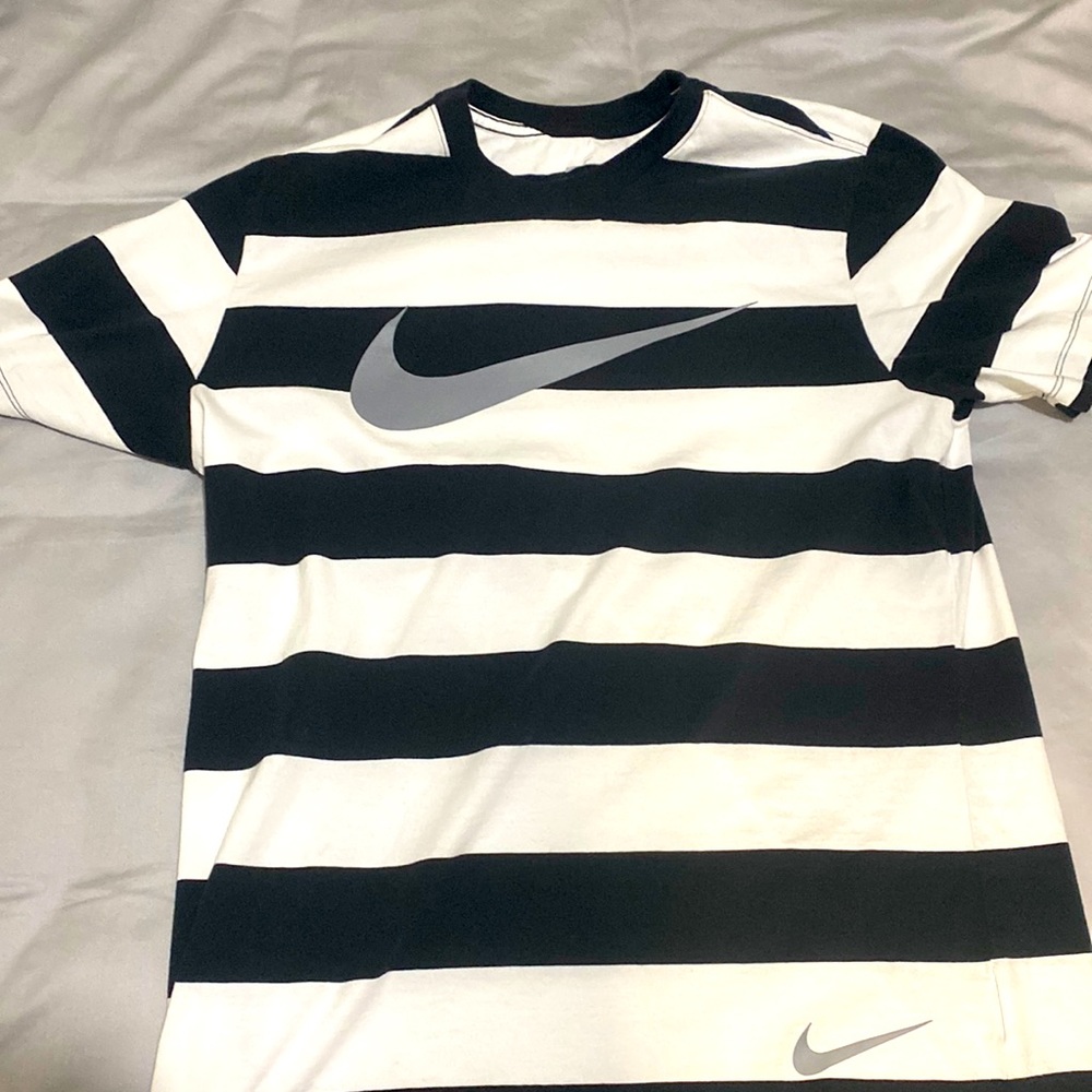 Black and White Striped Tee